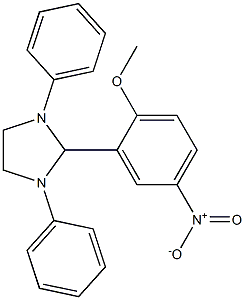 2-{5-nitro-2-methoxyphenyl}-1,3-diphenylimidazolidine Structure
