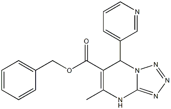 benzyl 5-methyl-7-(3-pyridinyl)-4,7-dihydrotetraazolo[1,5-a]pyrimidine-6-carboxylate 구조식 이미지