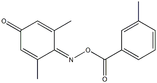 2,6-dimethylbenzo-1,4-quinone 1-[O-(3-methylbenzoyl)oxime] Structure