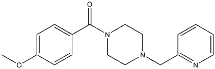 1-(4-methoxybenzoyl)-4-(pyridin-2-ylmethyl)piperazine 구조식 이미지