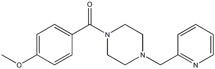 1-(4-methoxybenzoyl)-4-(pyridin-2-ylmethyl)piperazine Structure