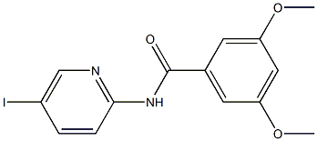 N-(5-iodo-2-pyridinyl)-3,5-dimethoxybenzamide 구조식 이미지