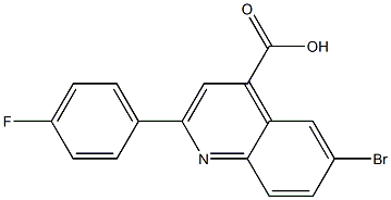 6-bromo-2-(4-fluorophenyl)-4-quinolinecarboxylic acid 구조식 이미지