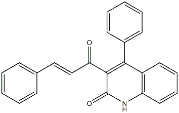 3-cinnamoyl-4-phenyl-2(1H)-quinolinone 구조식 이미지