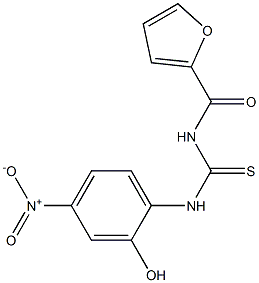 N-(2-furoyl)-N'-{2-hydroxy-4-nitrophenyl}thiourea Structure