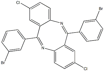 6,12-bis(3-bromophenyl)-2,8-dichlorodibenzo[b,f][1,5]diazocine Structure