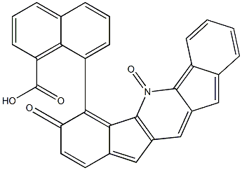 8-(5,7-dioxo-5,7-dihydrodiindeno[1,2-b:2,1-e]pyridin-6-yl)-1-naphthoic acid Structure