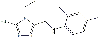 5-[(2,4-dimethylanilino)methyl]-4-ethyl-4H-1,2,4-triazole-3-thiol Structure