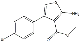 methyl 2-amino-4-(4-bromophenyl)-3-thiophenecarboxylate 구조식 이미지
