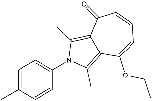 8-ethoxy-1,3-dimethyl-2-(4-methylphenyl)cyclohepta[c]pyrrol-4(2H)-one Structure