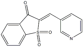 2-(3-pyridinylmethylene)-1-benzothiophen-3(2H)-one 1,1-dioxide Structure