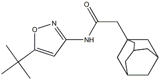 2-(1-adamantyl)-N-(5-tert-butyl-3-isoxazolyl)acetamide 구조식 이미지