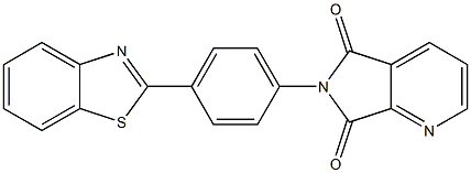 6-[4-(1,3-benzothiazol-2-yl)phenyl]-5H-pyrrolo[3,4-b]pyridine-5,7(6H)-dione Structure