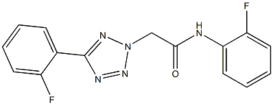 N-(2-fluorophenyl)-2-[5-(2-fluorophenyl)-2H-tetraazol-2-yl]acetamide Structure