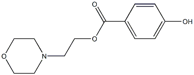 2-(4-morpholinyl)ethyl 4-hydroxybenzoate Structure