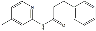 N-(4-methyl-2-pyridinyl)-3-phenylpropanamide 구조식 이미지