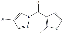 4-bromo-1-(2-methyl-3-furoyl)-1H-pyrazole 구조식 이미지