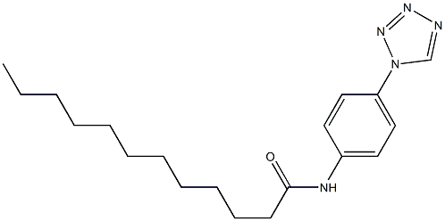 N-[4-(1H-tetraazol-1-yl)phenyl]dodecanamide 구조식 이미지