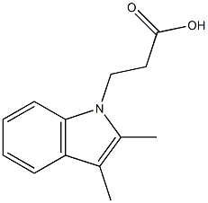 3-(2,3-dimethyl-1H-indol-1-yl)propanoic acid Structure