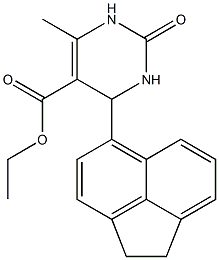 ethyl 4-(1,2-dihydroacenaphthylen-5-yl)-6-methyl-2-oxo-1,2,3,4-tetrahydropyrimidine-5-carboxylate Structure