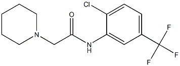 N-[2-chloro-5-(trifluoromethyl)phenyl]-2-(1-piperidinyl)acetamide 구조식 이미지