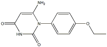 6-amino-1-(4-ethoxyphenyl)-2,4(1H,3H)-pyrimidinedione Structure