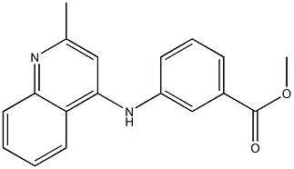 methyl 3-[(2-methyl-4-quinolinyl)amino]benzoate Structure