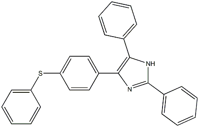 2,5-diphenyl-4-[4-(phenylsulfanyl)phenyl]-1H-imidazole Structure