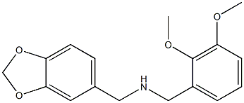 1,3-benzodioxol-5-yl-N-(2,3-dimethoxybenzyl)methanamine Structure