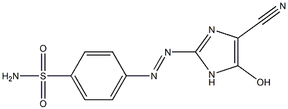 4-[(4-cyano-5-hydroxy-1H-imidazol-2-yl)diazenyl]benzenesulfonamide Structure