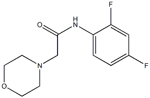 N-(2,4-difluorophenyl)-2-(4-morpholinyl)acetamide 구조식 이미지