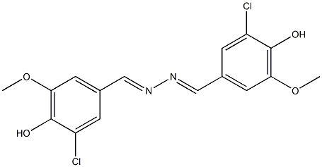 3-chloro-4-hydroxy-5-methoxybenzaldehyde (3-chloro-4-hydroxy-5-methoxybenzylidene)hydrazone Structure