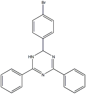 2-(4-bromophenyl)-4,6-diphenyl-1,2-dihydro-1,3,5-triazine 구조식 이미지