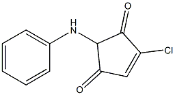 2-anilino-4-chloro-4-cyclopentene-1,3-dione Structure