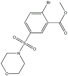 methyl 2-bromo-5-(morpholin-4-ylsulfonyl)benzoate 구조식 이미지