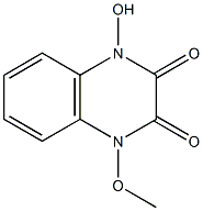 1-hydroxy-4-methoxy-1,4-dihydro-2,3-quinoxalinedione 구조식 이미지