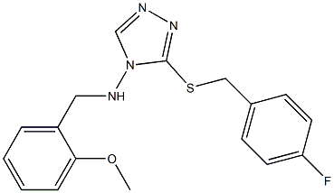 3-[(4-fluorobenzyl)sulfanyl]-N-(2-methoxybenzyl)-4H-1,2,4-triazol-4-amine Structure