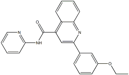 2-(3-ethoxyphenyl)-N-(2-pyridinyl)-4-quinolinecarboxamide 구조식 이미지