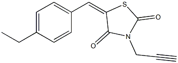 5-(4-ethylbenzylidene)-3-(2-propynyl)-1,3-thiazolidine-2,4-dione 구조식 이미지