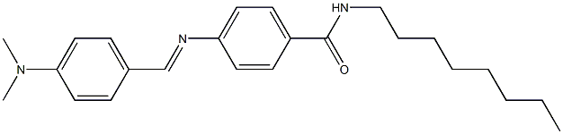 4-{[4-(dimethylamino)benzylidene]amino}-N-octylbenzamide 구조식 이미지