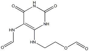 2-{[5-(formylamino)-2,6-dioxo-1,2,3,6-tetrahydropyrimidin-4-yl]amino}ethyl formate 구조식 이미지