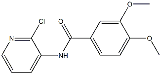 N-(2-chloro-3-pyridinyl)-3,4-dimethoxybenzamide 구조식 이미지