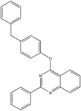 4-(4-benzylphenoxy)-2-phenylquinazoline 구조식 이미지