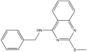 N-benzyl-N-[2-(methylsulfanyl)-4-quinazolinyl]amine 구조식 이미지