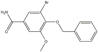 4-(benzyloxy)-3-bromo-5-methoxybenzamide Structure