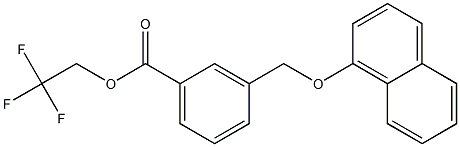 2,2,2-trifluoroethyl 3-[(1-naphthyloxy)methyl]benzoate Structure