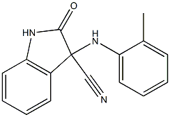 2-oxo-3-(2-toluidino)indoline-3-carbonitrile 구조식 이미지
