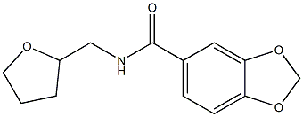 N-(tetrahydro-2-furanylmethyl)-1,3-benzodioxole-5-carboxamide Structure