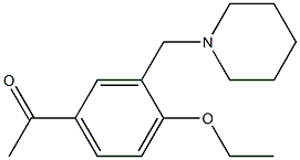 1-[4-ethoxy-3-(1-piperidinylmethyl)phenyl]ethanone 구조식 이미지