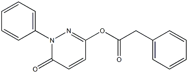 6-oxo-1-phenyl-1,6-dihydro-3-pyridazinyl phenylacetate Structure